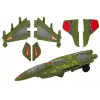 LEAN TOYS F35 Militärjäger mit Fahrlichtern und Soundeffekten Grün