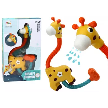 LEAN TOYS Gelbe Giraffe Badespielzeug Duschbrause