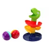 LEAN TOYS Educational Slide For Balls Sorter Green Dinosaur