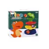LEAN TOYS Educational Slide For Balls Sorter Green Dinosaur