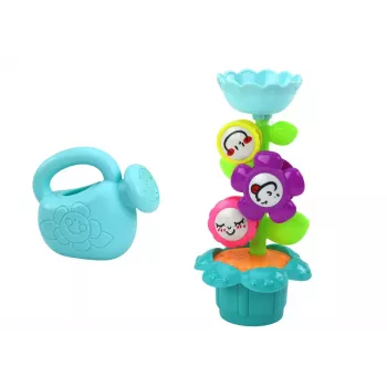 LEAN TOYS Badespielzeug Bunte Blumen Gießkanne