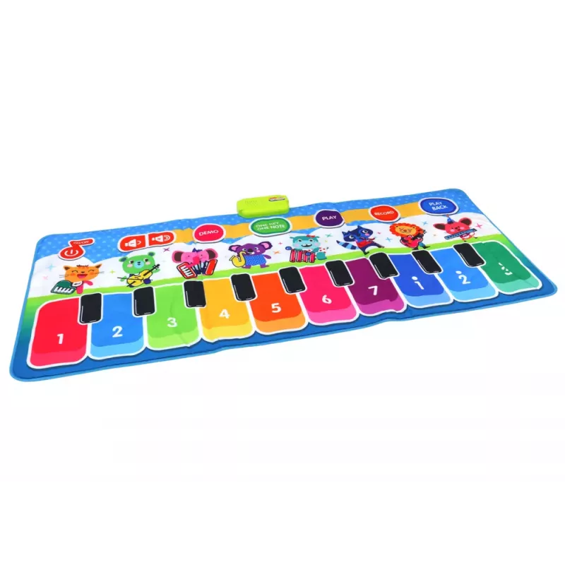 LEAN TOYS Interaktive pädagogische Musikmatte für Tanz, Instrumente, Klänge