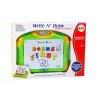 LEAN TOYS Magnetische Lerntafel Buchstaben Zahlen Marker Schwamm