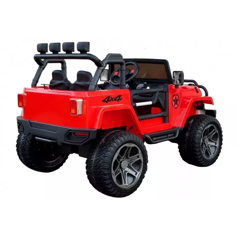LEAN CARS Elektrisches Kinderauto WXE-1688 4x4 Rot