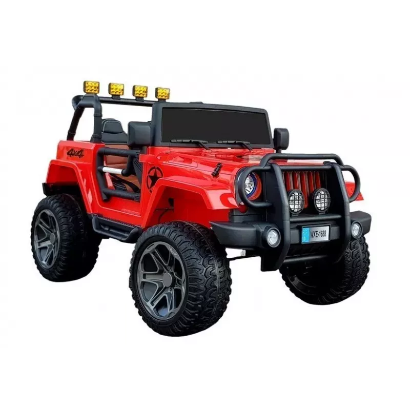 LEAN CARS Elektrisches Kinderauto WXE-1688 4x4 Rot