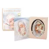 LEAN TOYS Babypuppe in Trage mit Hasen-Outfit, Beige