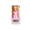 LEAN TOYS Puppe im Kleid mit Tüll, Pink, Blonde Haare