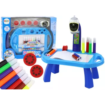 LEAN TOYS Projektor für Zeichentisch Blau