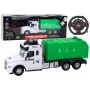LEAN TOYS ferngesteuerter Müllwagen RC grün Lichter Geräusche