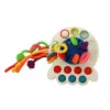 LEAN TOYS Bunter Oktopus Beißring Sensorikspielzeug für Babys