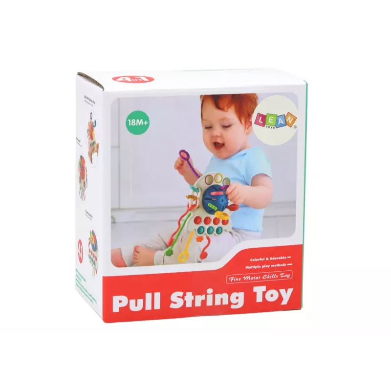 LEAN TOYS Bunter Oktopus Beißring Sensorikspielzeug für Babys