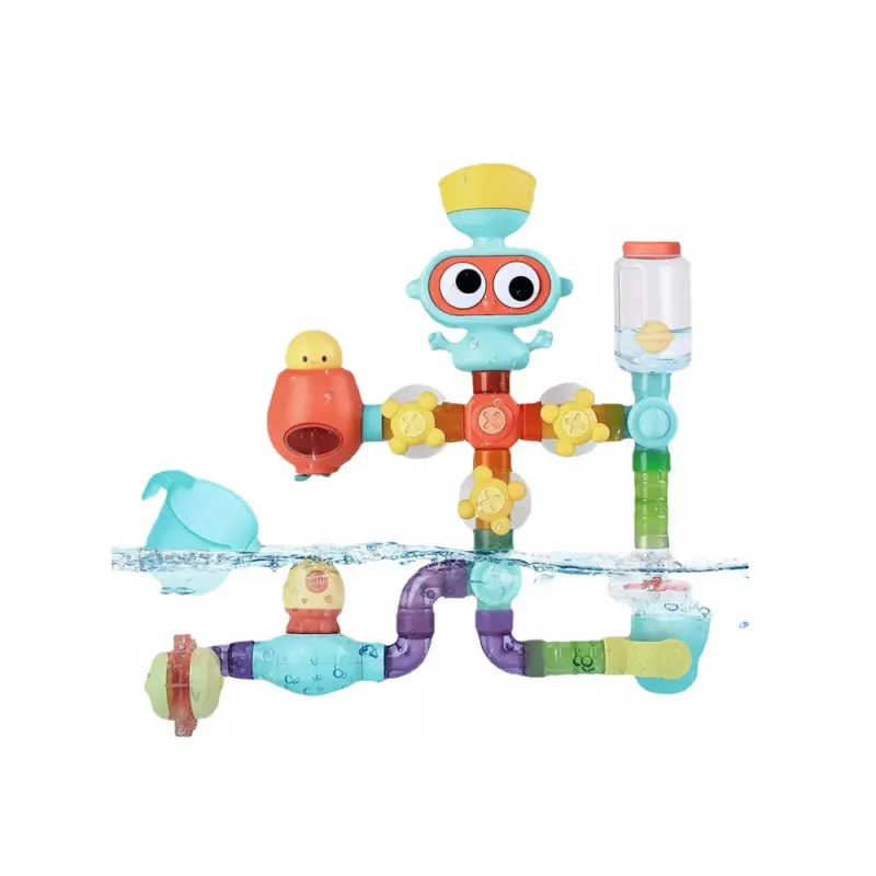 LEAN TOYS Interaktives pädagogisches Wasser-Badespielzeug, Planet Man