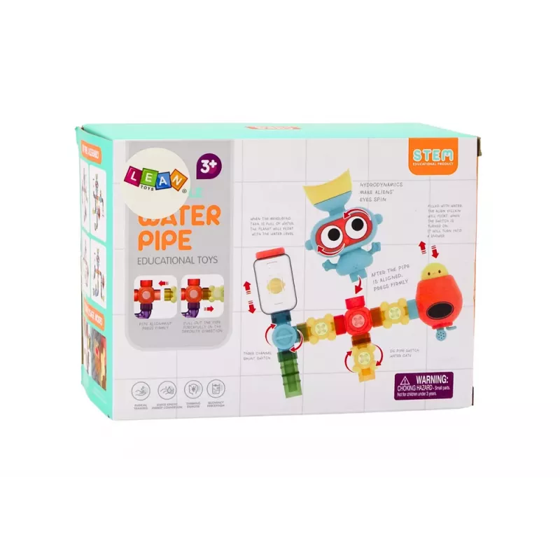 LEAN TOYS Interaktives pädagogisches Wasser-Badespielzeug, Planet Man