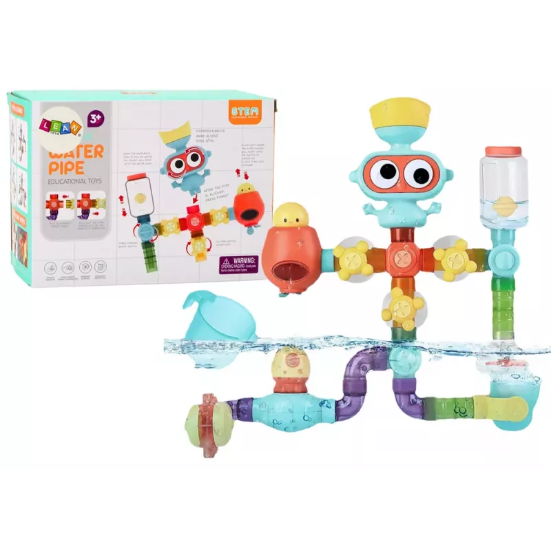 LEAN TOYS Interaktives pädagogisches Wasser-Badespielzeug, Planet Man