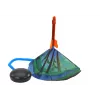 LEAN TOYS Raketenabschuss-Spiel Dinosaurier Wald Bunt Push Up