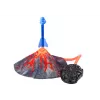 LEAN TOYS Dinosaurs Volcano Adjustable Rocket Launcher Game Set
