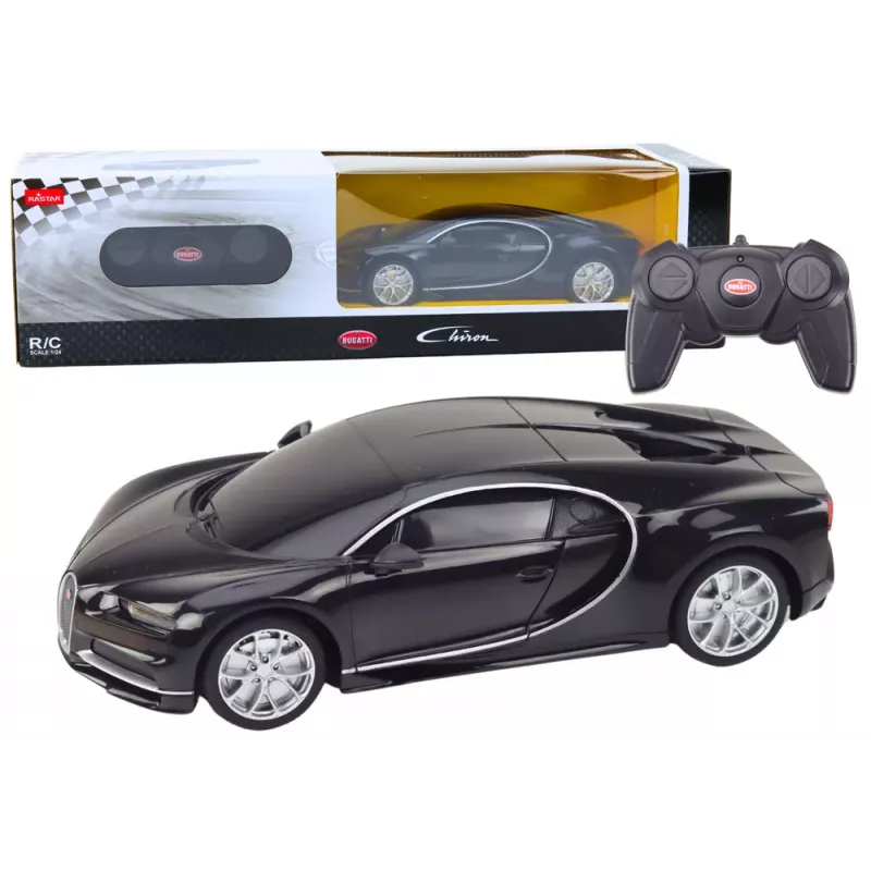 RASTAR Bugatti Veyron Chiron RC-Fernsteuerauto Schwarz 1:24