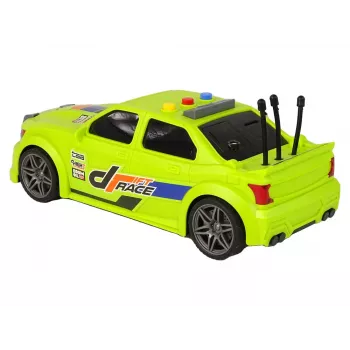 LEAN TOYS Sportwagen Rennwagen mit Licht und Sound Grün 1:16