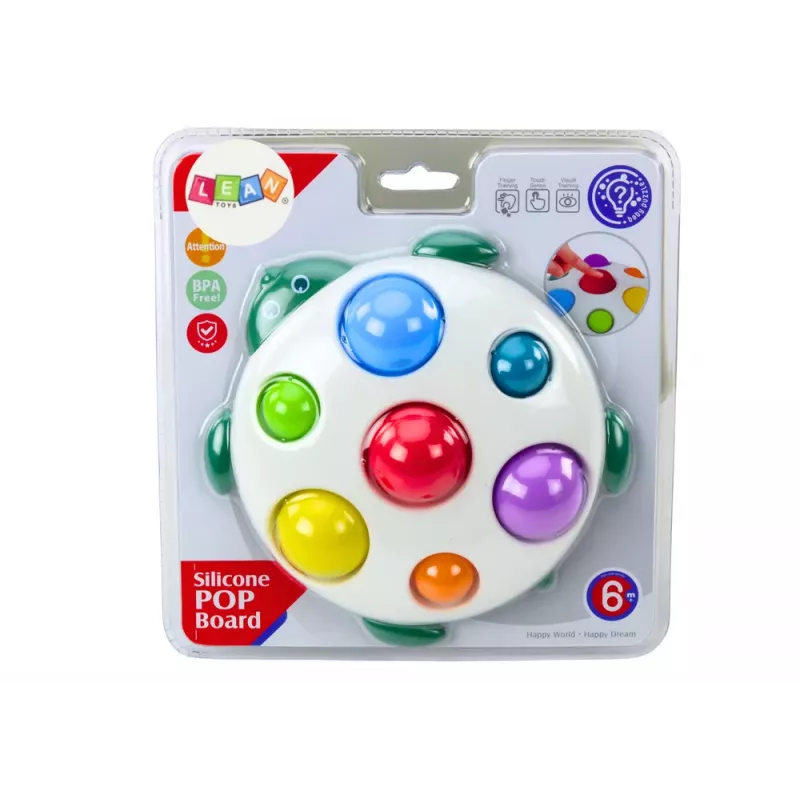 LEAN TOYS Turtle Sensory Toy Educational Board Pop-It Tabs