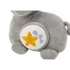 LEAN TOYS Plüsch-Elefant Projektor Schlummerhilfe Grau Kuscheltier Sterne Melodien