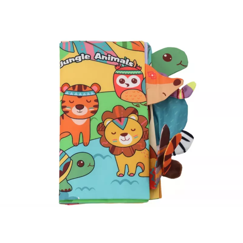 LEAN TOYS Soft Educational Book Rustling Animals Jungle