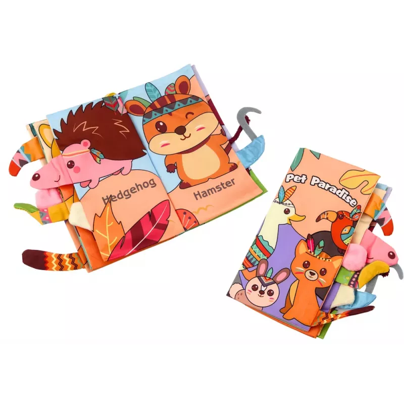 LEAN TOYS Soft Educational Book Rustling Forest Animals