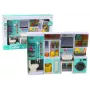 LEAN TOYS Badezimmer-Spielset 4in1 Dusche Toilette Waschmaschine Zubehör