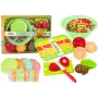 LEAN TOYS Obst-Schneideset Salatbesteck Tablett Lebensmittel 25 Teile