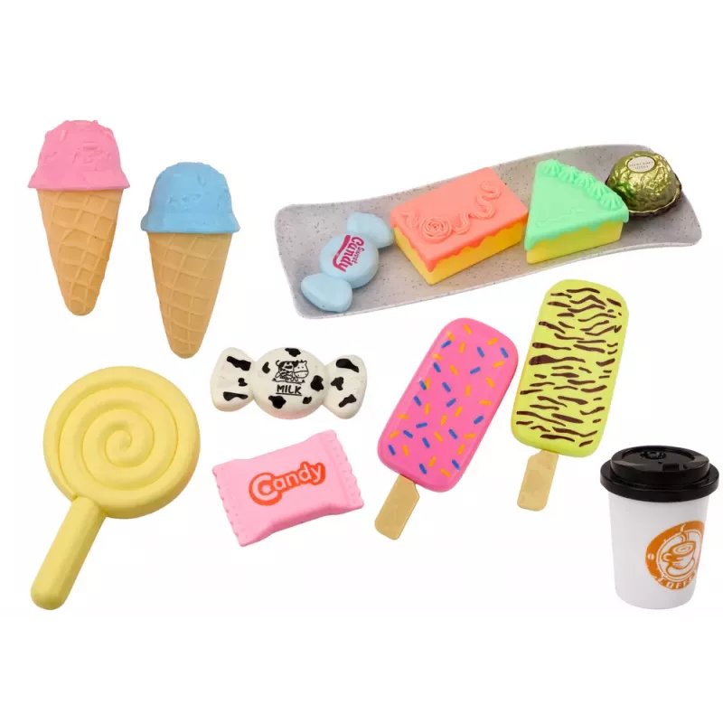 LEAN TOYS Confectionery Cafe Set Sweets Figurines Coffee Cake 25 pcs.