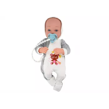 LEAN TOYS Baby Doll With Pacifier Blanket Bodysuit Accessories Set 35 cm