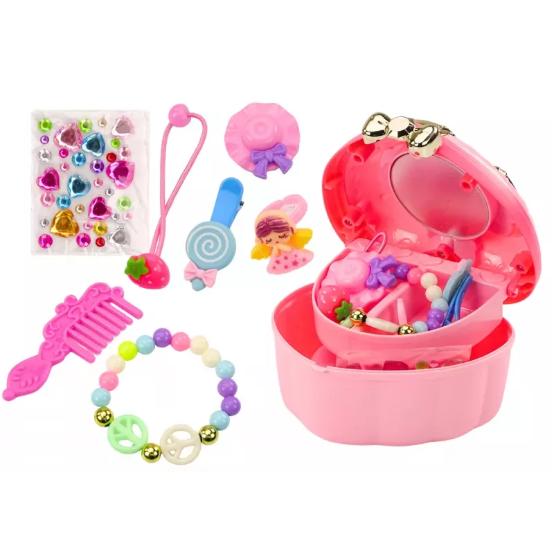 LEAN TOYS Set: Truhe, Herzbox, Schmuckkästchen, Zubehör MIX