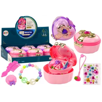 LEAN TOYS Set: Truhe, Herzbox, Schmuckkästchen, Zubehör MIX