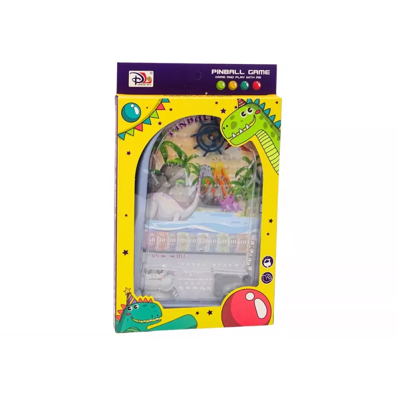 LEAN TOYS Pinball Arcade Game Dinosaurs Dragon Blue Stand
