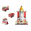 LEAN TOYS Bausteine Space Rocket 6in1 Space Vehicles 1000 Stk.
