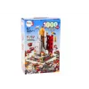 LEAN TOYS Bausteine Space Rocket 6in1 Space Vehicles 1000 Stk.