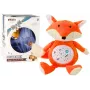 LEAN TOYS Plüschteddybär mit Schlaflicht und -geräuschen, Nacht- und Tagmodus, Fuchs