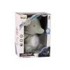 LEAN TOYS Teddy Bear Elephant Sleeping Melodies Light Star Projector Grau