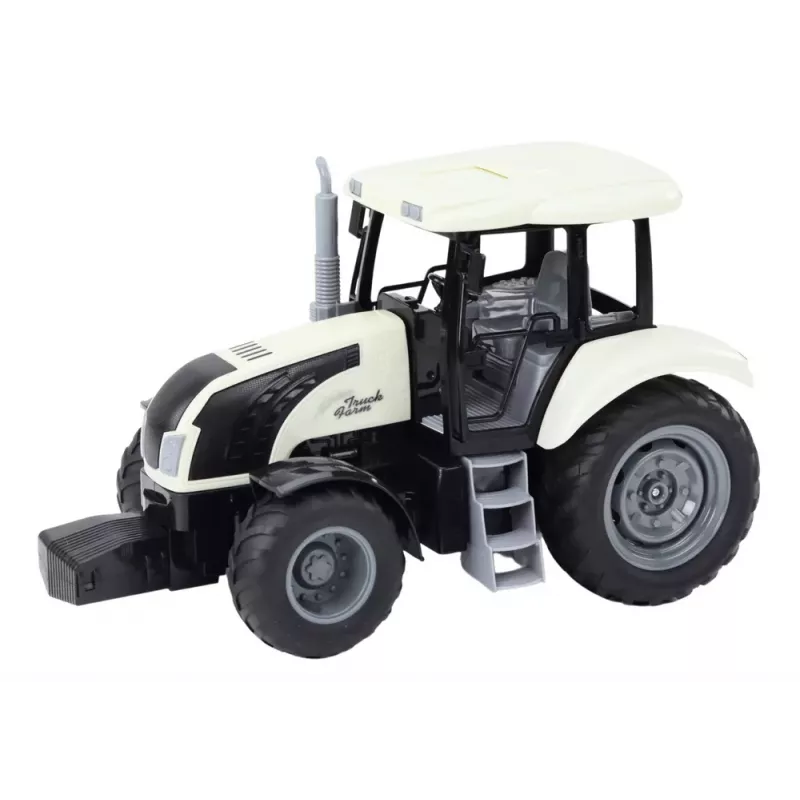 LEAN TOYS ferngesteuerter RC-Traktor 2.4G Sounds Weiß