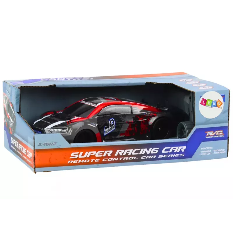 LEAN TOYS RC-Fernsteuerauto 1:18 Gummireifen Drift Rot