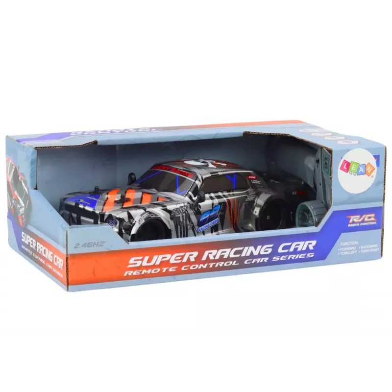 LEAN TOYS Remote Controlled Sports Car RC 1:18 Gray