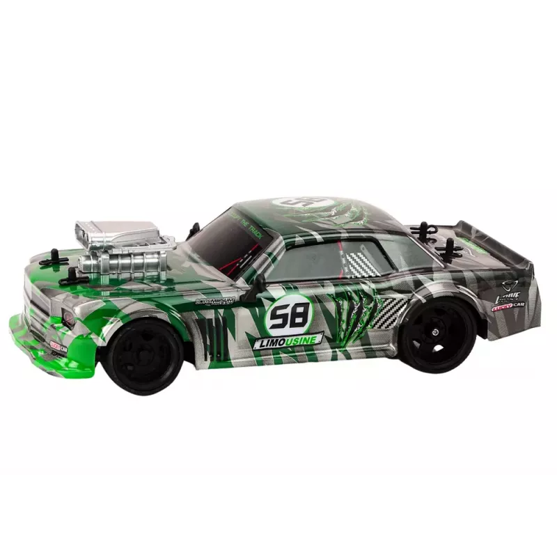 LEAN TOYS RC Fernsteuerung Auto 1:16 Drift Gummi Reifen Grün