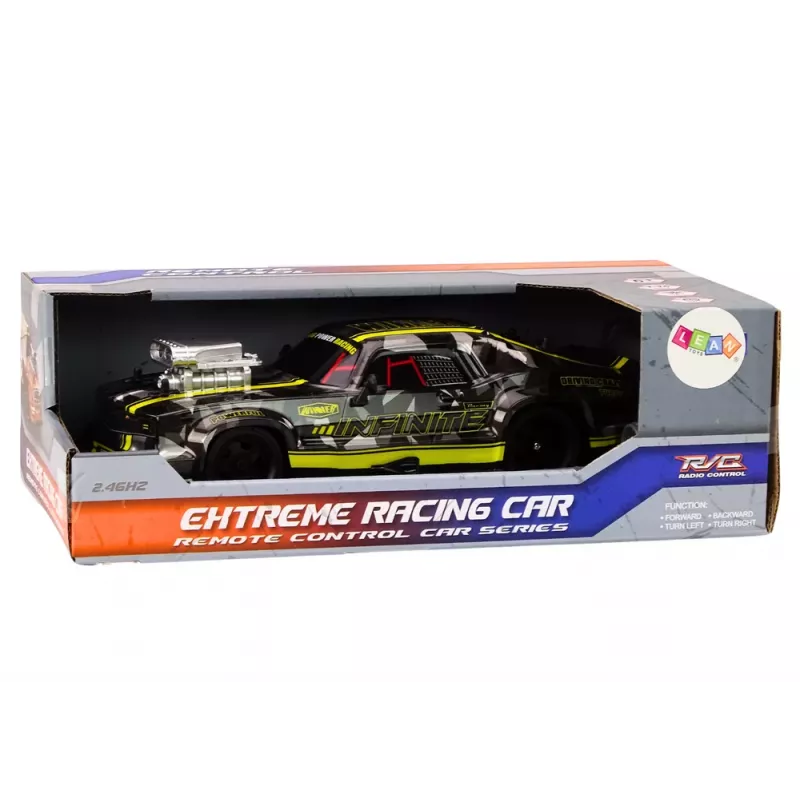 LEAN TOYS RC-Fernsteuerauto 1:16 Gummireifen Drift Schwarz