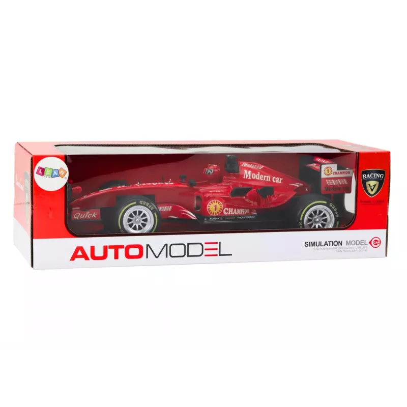 LEAN TOYS Fernsteuerbarer RC Racer 1:12 Rot Lichter Geräusche