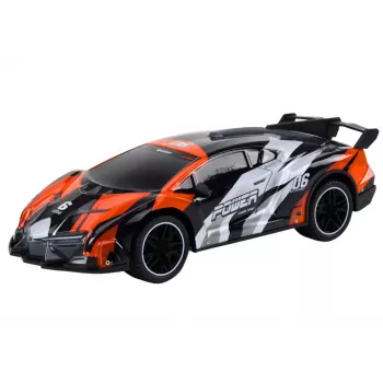 LEAN TOYS ferngesteuerter Sportwagen RC 1:10 Orange Geschwindigkeit bis zu 25 km/h