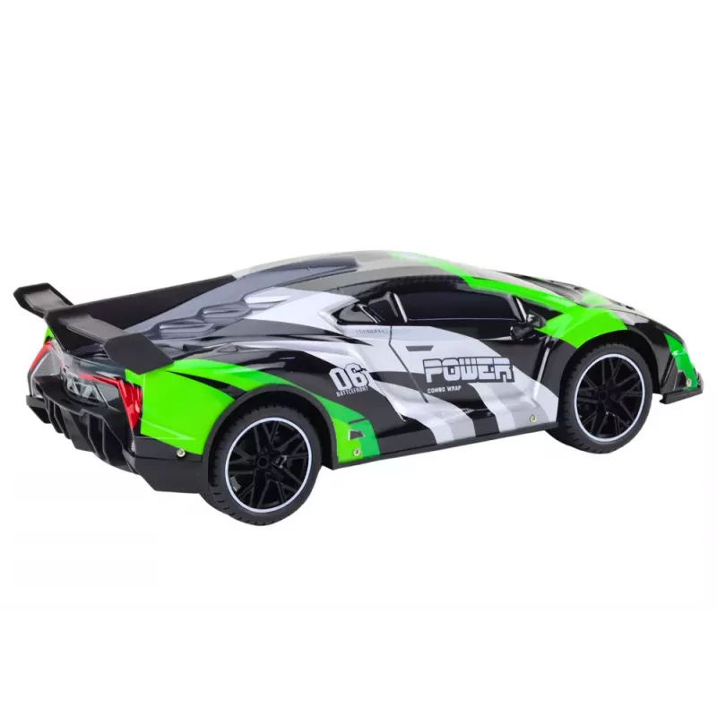 LEAN TOYS Sportwagen ferngesteuert RC 1:10 25 km/h Lichter Grün