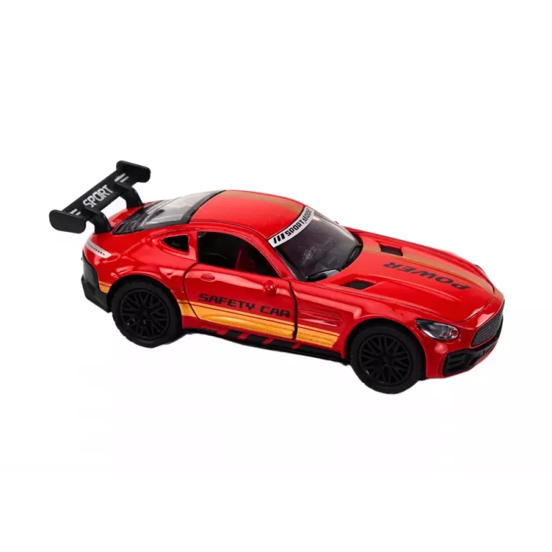 LEAN TOYS Sportwagen 1:32 Diecast-Modell Porsche 911 Carrera S Rot Pull-Back Action-Figur mit Spoiler