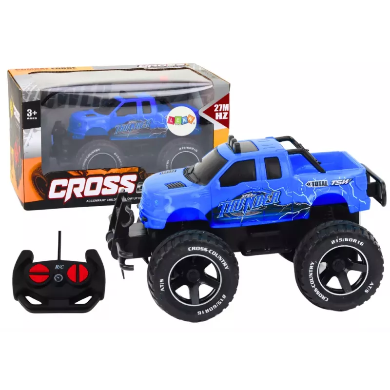 LEAN TOYS Spielzeugauto ferngesteuertes Off-Road-Auto RC 1:18 Blau