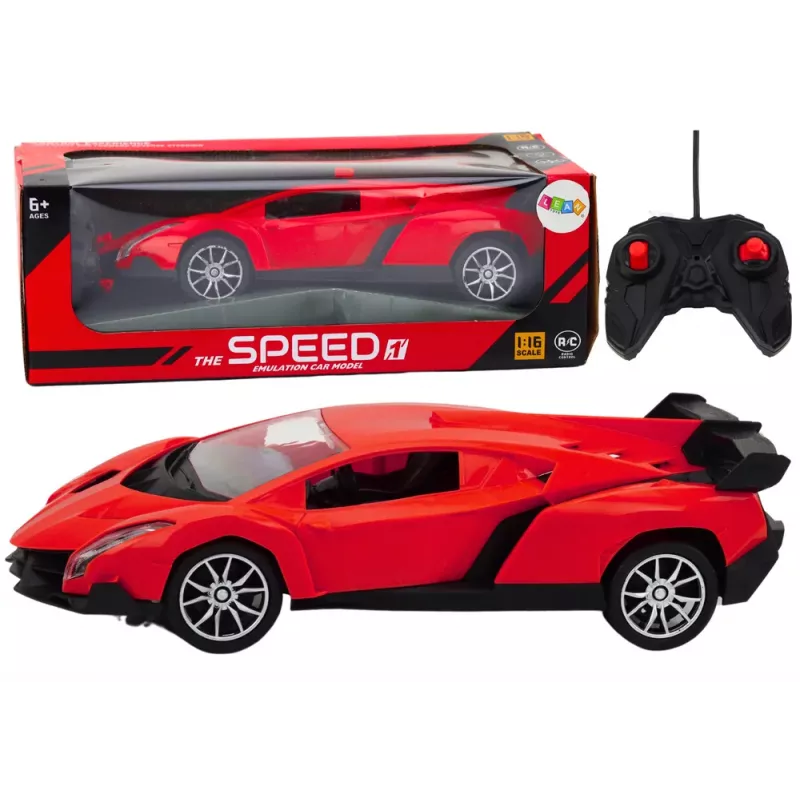 LEAN TOYS ferngesteuerter Sportwagen Rot 1:16 RC Car
