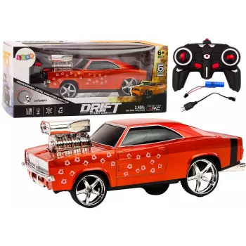 LEAN TOYS RC Auto 1:18 Drift 360 Lichter Sounds Rot