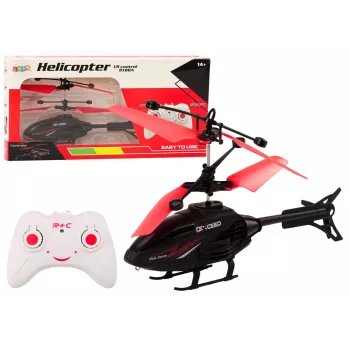 LEAN TOYS ferngesteuerter RC Hubschrauber mit Gyroskop Rot